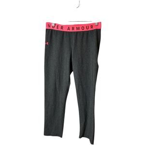 Under Armour Athletic Sporty Workout Gray  Logo Waistband Sz M